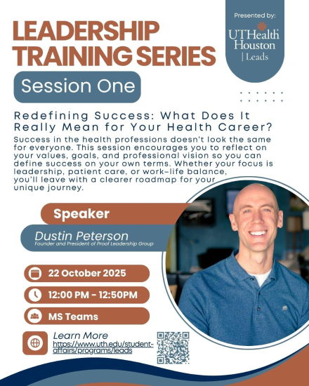 Leadership Training Series - Redefining Success: What Does It Really Mean for Your Health Career?